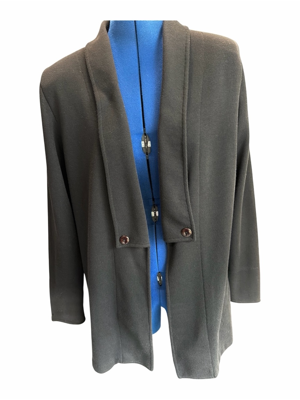 Weekenders Vintage Black Open Front Women's Jacket Coat
